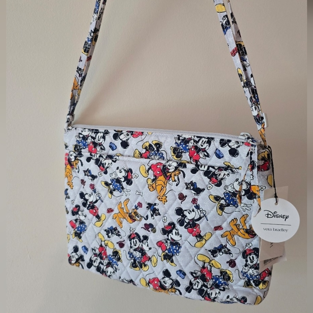 Vera Bradley Disney Mickey Mouse Family Fun Crossbody Bag - Picture 10 of 12